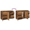 vidaXL Badschrank Altholz-Optik 80x33x60 cm Holzwerkstoff