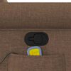 vidaXL Massagesessel mit Aufstehhilfe Braun Stoff