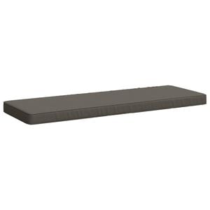 vidaXL 1-teiliges Bankkissen VUGHT 100 % Polyester Grau