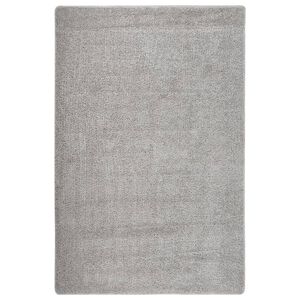 vidaXL Shaggy-Teppich Hellgrau 200x290 cm Rutschfest