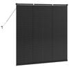 vidaXL Balkenjalousien Schwarz 130 x 135 cm Aluminium
