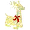 vidaXL 3D Weihnachtsrentier LOVIISA 140 LEDs Warmes Wei&szlig;
