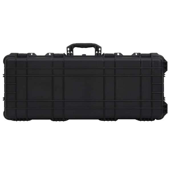 vidaXL Flugkoffer mit Rollen Schwarz 96x42x16 cm PP