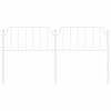 vidaXL Kopfteil Metall Weiß 180 cm