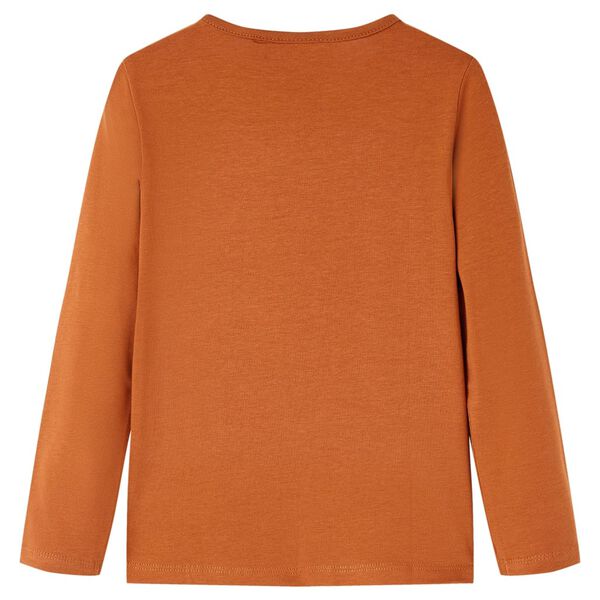 Kinder-Langarmshirt Cognac 104