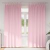 vidaXL Verdunkelungs-Vorh&auml;nge mit Ringen 2 pcs Babyrosa 260 x 140 cm