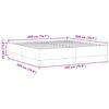 vidaXL Boxspringbett Hellgrau 200 x 200 cm Cordstoff