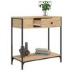 vidaXL Konsolentisch Sonoma-Eiche 75x34,5x75 cm Holzwerkstoff