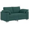 vidaXL Sofa 2 pcs Dunkelgr&uuml;n 219 x 80 x 82 cm Stoff