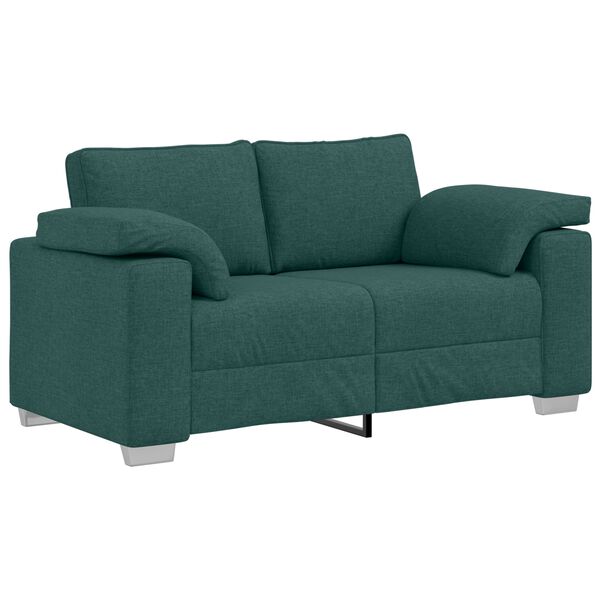 vidaXL Sofa 2 pcs Dunkelgr&uuml;n 219 x 80 x 82 cm Stoff
