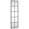 vidaXL Wandspiegel Schwarz 30x100 cm Rechteckig Eisen