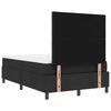 vidaXL Boxspringbett mit Matratze Schwarz 120 x 190 cm Stoff