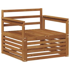 vidaXL 2 St&uuml;ck Outdoor-Sofa Natur