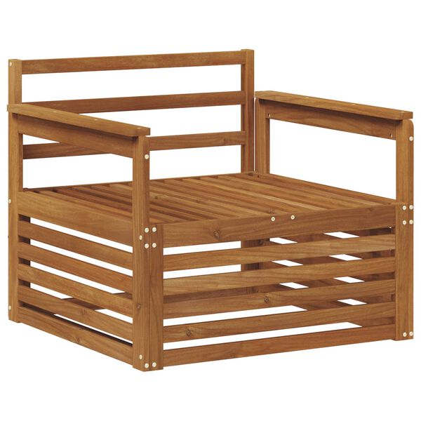 vidaXL 2 St&uuml;ck Sofa mit Armlehnen Massivholz Akazie Natur