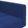 vidaXL Schlafsofa 2-Sitzer mit 2 Kissen Blau Stoff