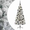 vidaXL K&uuml;nstlicher Weihnachtsbaum mit Weihnachtskugel 120 cm 150 LEDs