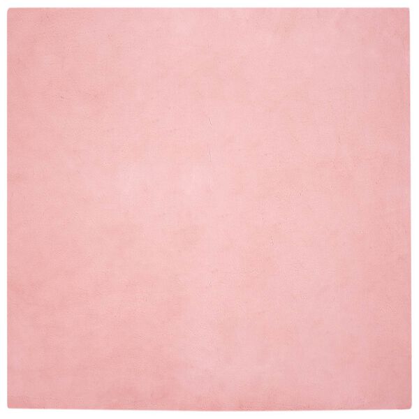 vidaXL Kunstfell Hasen Teppich Olite Rosa 120 x 120 cm Polyester