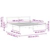 vidaXL Bettrahmen mit Kopfteil Braun 180 x 200 cm Massives Kiefernholz