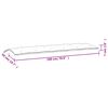 vidaXL Gartenbank-Auflagen 2 Stk. Bluttmuster Oxford-Gewebe
