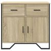 vidaXL Sideboard Sonoma-Eiche 79,5x35,5x74,5 cm Holzwerkstoff