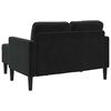 vidaXL 2-Sitzer-Sofa mit Chaiselongue L-förmig Schwarz 125 cm Samt
