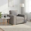 vidaXL Sofa Stuhl Taupe 60 cm Stoff