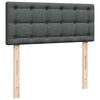 vidaXL Ottoman-Bett mit Matratze Dunkelgrau 120x200 cm Stoff