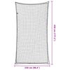 vidaXL Anhängernetz mit Gummiseil Schwarz 4,5x2,5 m PP