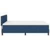 vidaXL Boxspringbett mit Matratze mit Kopfteil Blau 140 x 190 cm Stoff