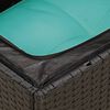 vidaXL 9-tlg. Garten-Sofagarnitur mit Kissen Schwarz Poly Rattan