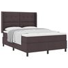 vidaXL Boxspringbett mit Matratze Dunkelbraun 140 x 190 cm Stoff