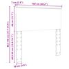 vidaXL Kopfteil Ger&auml;ucherte Eiche 100 cm Holzwerkstoff