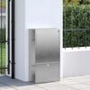 vidaXL Paketdrop-Box mit Speicher Silber 44 x 22 x 82 cm Edelstahl