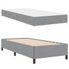 vidaXL Boxspringbett Hellgrau 90 x 200 cm Stoff