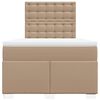 vidaXL Boxspringbett Matratze Cappuccino-Braun 120x200cm Kunstleder