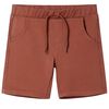 vidaXL Kindershorts mit Kordelzug Braun 128