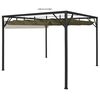 vidaXL Gartenpavillon mit Ausziehbarem Dach 3x3 m Taupe 180 g/m²