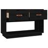 vidaXL TV-Schrank Schwarz 90x40x60 cm Massivholz Kiefer