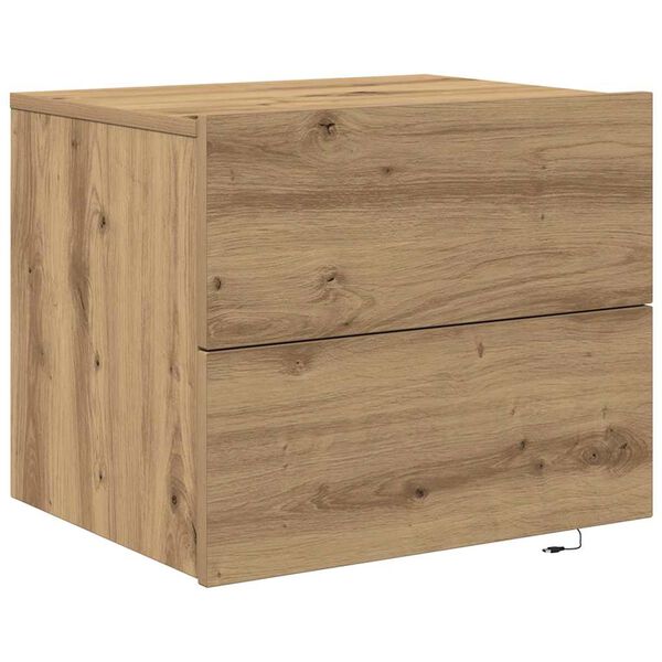 vidaXL Nachttisch Artisan-Eiche 50 x 39 x 41 cm Holzwerkstoff