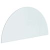 vidaXL Feuerstelle Glasplatte Transparent 1000 x 500 mm Glas