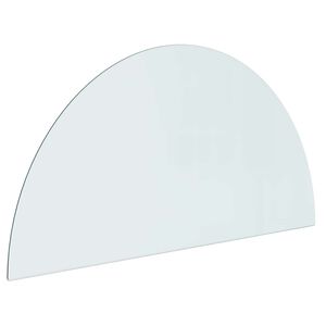 vidaXL Feuerstelle Glasplatte Transparent 1000 x 500 mm Glas