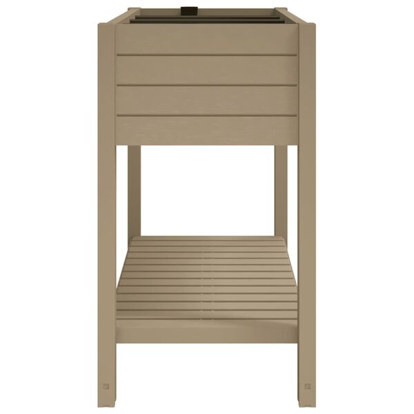 vidaXL Hochbeet Hellbraun 110x45x79 cm Polypropylen