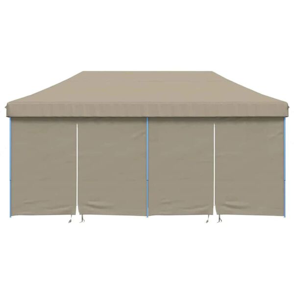 vidaXL Partyzelt Pop-up Taupe 580 x 292 x 315 cm Oxford-Stoff