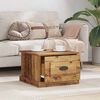 vidaXL Couchtisch mit Schubladen Altholz 50 x 50 x 35 cm Holzwerkstoff