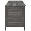 vidaXL Gartentruhe Anthrazit 198,5x50x56,5 cm Massivholz Tanne