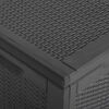 vidaXL Garten-Aufbewahrungsbox 270 L Schwarz PP Rattan
