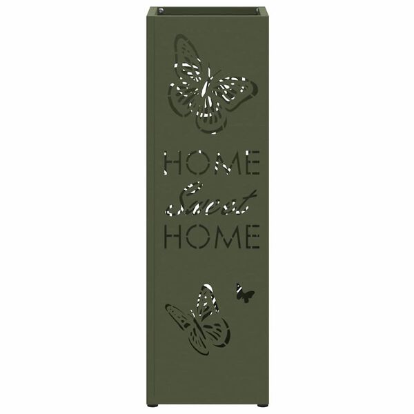 vidaXL Sonnenschirmhalter Oliv 15,5 x 15,5 x 49 cm Metall