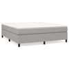 vidaXL Boxspringbettgestell Hellgrau 160x200 cm Stoff