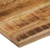 vidaXL Tischplatte 100x80x3,8 cm Baumkante Massivholz Raues Mangoholz