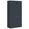 vidaXL Aktenschrank Anthrazit 90x40x180 cm Stahl